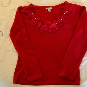 Mercer Street Studio Vibrant Red Knit Top